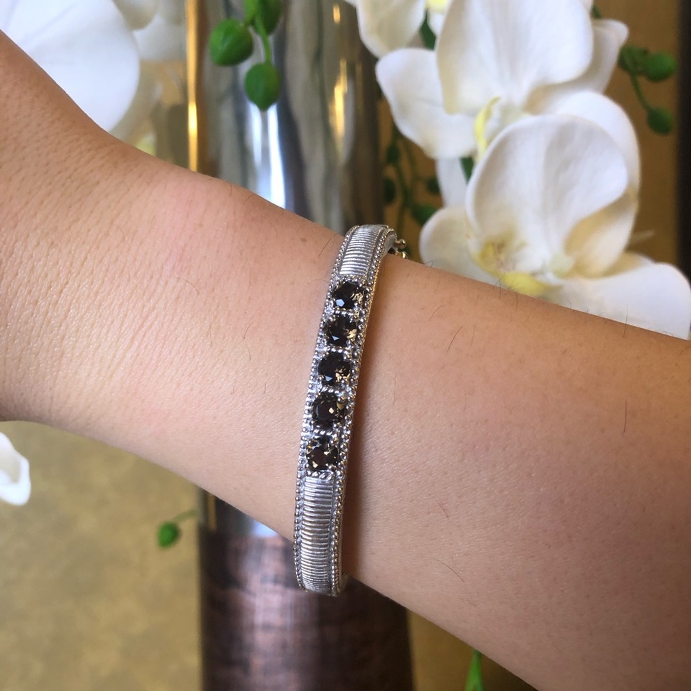 Judith Ripka Smoky Quartz Bangle